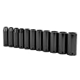 Stanley 97-125 11 Piece 1/2-Inch Drive SAE Deep Impact Socket Set
