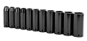 Stanley 97-125 11 Piece 1/2-Inch Drive SAE Deep Impact Socket Set