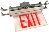 Best Lighting RELXTE1RCAEM Exit Light Recessed EdgeLit LED Exit