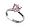 Sterling Silver Heart Pink Topaz Cubic Zirconia 3mm Solitaire Ring Size 7