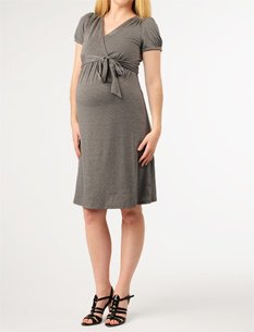 Motherhood Maternity: Short Sleeve Babydoll Maternity Dress