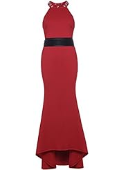 General Print Shift Beaded Off the Shoulder Sleeveless Polyester Maxi Dress 