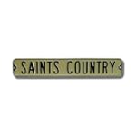 NEW ORLEANS SAINTS "SAINTS COUNTRY" Authentic METAL STREET SIGN (6" X 36") $36.99