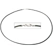 Leather Cord Necklace Green 16"