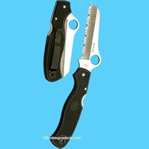 Trident Spyderco Atlantic Salt Knife Scuba Diving (Yellow)