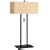 Kenroy Home Emilo Table Lamp with 16 inch Tan Textured Woven shade