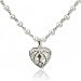 Sterling Silver Fresh Water Cultured Pearl Heart Pendant with Chain -17''