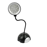 TEAMMOLD Black Modern LED Mini Desk Light - USB or Battery Power
