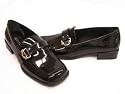 Aerosoles Neat Streak Black Patent Loafers for Women sz 6