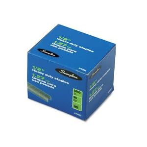 Swingline S.F. 39 Heavy-Duty Staples, 0.5-Inch Leg Length, 90 Page Capacity, 5000 per Box (79392)