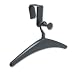 Quartet® Over-The-Panel Hook w/Steel Single-Garment Hanger, 1 3/4w x 4 1/2h, Black