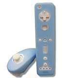 Nintendo Wii Remote and Nunchuk Skins by Vortex-Blue