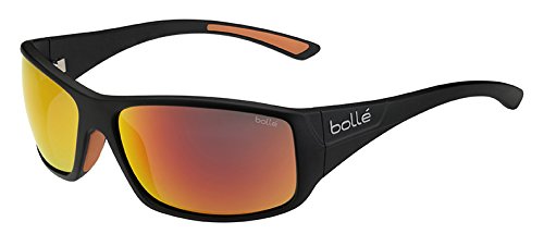 Bolle Kingsnake Sunglass with TNS Fire Lens, Matte Black