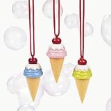 ICE CREAM CONE BUBBLE NECKLACE (1 DOZEN) - BULK