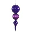 Large 12" Purple Shatterproof Commercial Size Vertex Finial Christmas Ornament