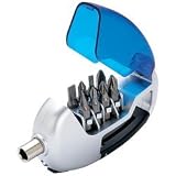 Maxam 9pc Screwdriver Set With Maxabiner Case&LED Light 3 LR44 Batteries Included