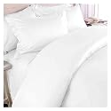 MARRIKAS 300TC Egyptian Cotton QUEEN Duvet Cover Set SOLID WHITE