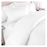 1000TC Egyptian Cotton CALIFORNIA KING WHITE SOLID SHEET SET BY MARRIKAS by Marrikas