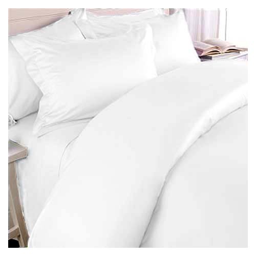 MARRIKAS 300TC Egyptian Cotton QUEEN Duvet Cover Set SOLID WHITE