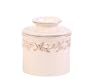 Butter Bell Crock, Antique Ivory Rose