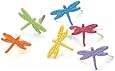 Painted Metal Paper Fasteners 50/Pkg-Dragonflies/Tropical