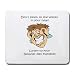 Don't listen to the voices in your head Listen to your Bouvier des Flandres Mousepad