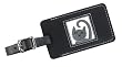 Kitty White Leather Luggage Tag