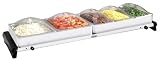 NBS%2D5SP Professional Grand Buffet Server W %2F Stainless Base %26 Plastic Lids