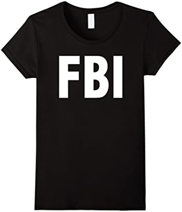 Women's FBI Federal Bureau of Investigation Law Enforcement T-Shirt Medium Black