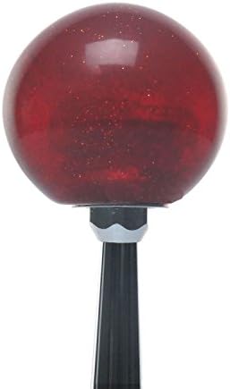 Yellow Surfers Emblem Red Metal Flake Shift Knob with 16mm x 1.5 Insert