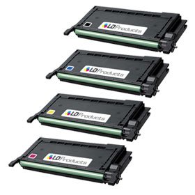 LD © 4 Samsung Compatible CLP-660 toners 1Bk,C,M,Y