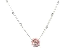 Glass Medallion Star Necklace - Pink, by Anat Eyal