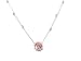 Glass Medallion Star Necklace - Pink, by Anat Eyal
