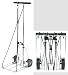317u0MhJ4kL. SL75  G8081 BLK Jumbo Folding Cart with Double Basket (BLACK) can carry 150 lbs Cart Size: 41.75h x 24w x 21d