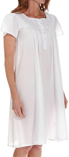 Thea Opal Short Sleeve Gown (7035) M/White