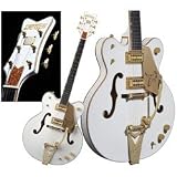 G6136DC White Falcon Double Cutaway Hollow Body Electric Guitar