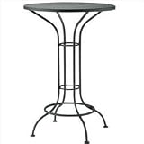 Bar Height Bistro Table - Mesh Top - Wrought Iron Patio Furniture