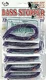K&E Fish Lures Soft Bass Stopper Worm 3 Hook Purple