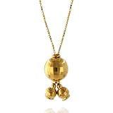 14K Yellow Gold Faceted Drops Lariat Necklace 26