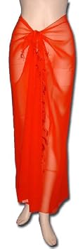 Full Size Pareo: Sheer Red