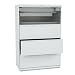 HON COMPANY / HON884LBRQ / 800 Series Four-Drawer Lateral F w/roll-Out Shelf, 36w, Light Gray / Sold as 1 EA
