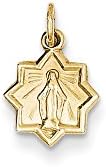 14k Blessed Mary Charm,