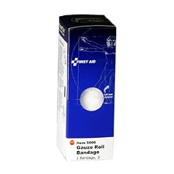 First Aid Only Gauze Bandages, 3", 1 Roll