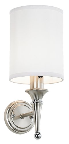 Contemporary Brushed Nickel Finish Plug-in Sconce
