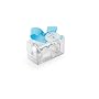 Mud Pie Baby Boy Silver-Plate Rattle, Blue Carriage