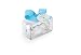 Mud Pie Baby Boy Silver-Plate Rattle, Blue Carriage