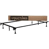 Structures By Malouf 6-leg Adjustable Metal Bed Frame with Glides - (Full, Twin)