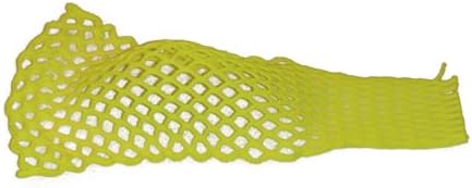 Gonzo Mesh Lacrosse Pocket Lax Waterproof Rubber like wax Attack Defense Solid (Neon Yellow)