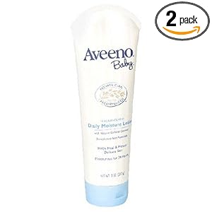 Aveeno Baby Daily Moisture Lotion, Fragrance Free, 8-Ounce Tube