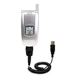 Coiled Power Hot Sync and Charge USB Data Cable w/ Tip Exchange for the Sanyo RL-2500 - Gomadic Brand